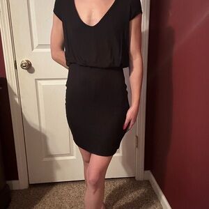 See You Monday Black Mini Dress